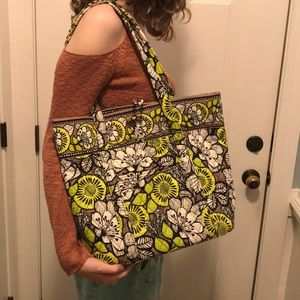Vera Bradley large Structured Tote Bag
